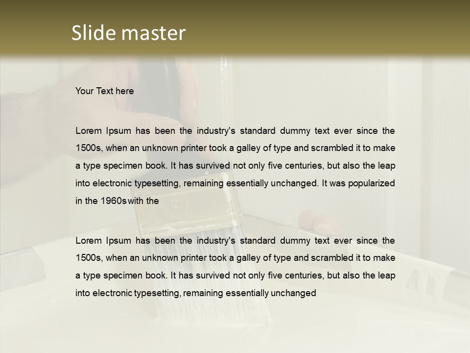 Dwelling Trade Walls PowerPoint Template