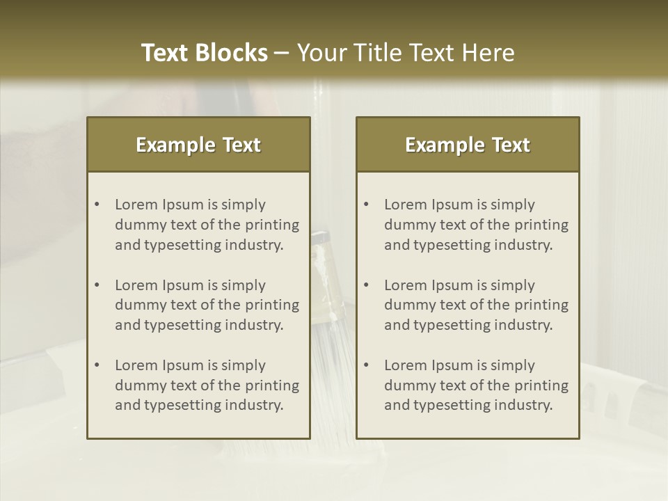 Dwelling Trade Walls PowerPoint Template