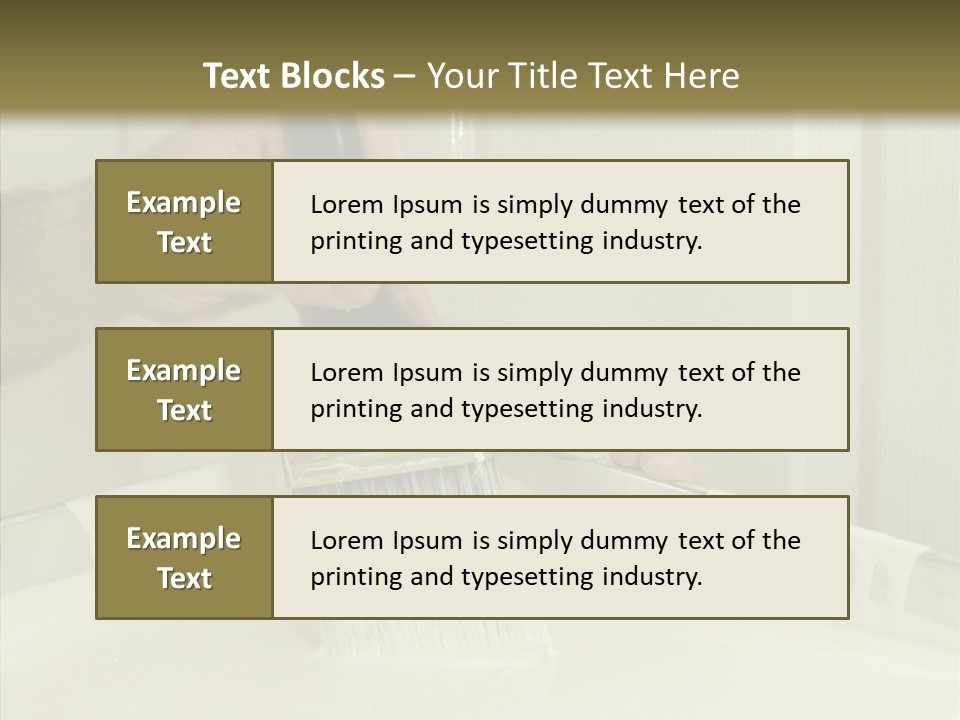 Dwelling Trade Walls PowerPoint Template
