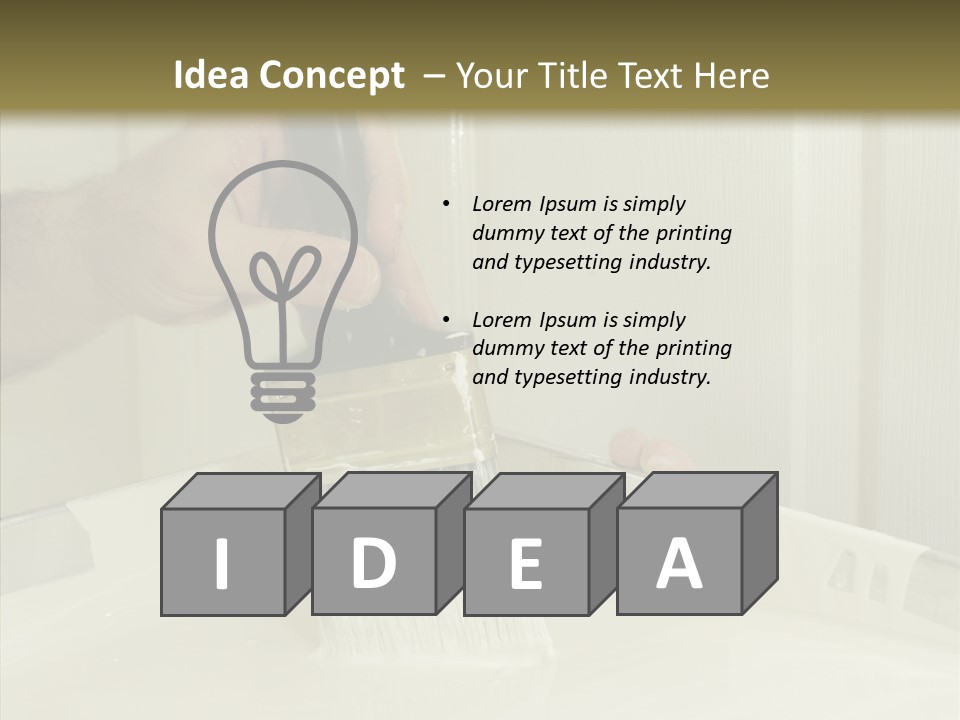 Dwelling Trade Walls PowerPoint Template