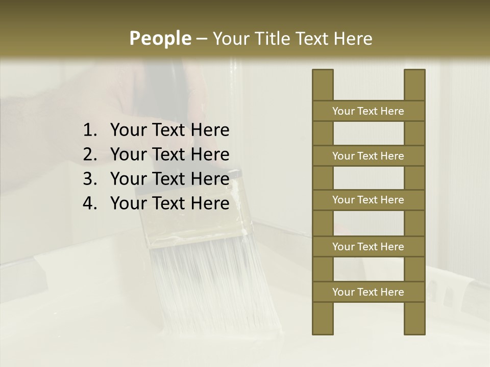 Dwelling Trade Walls PowerPoint Template