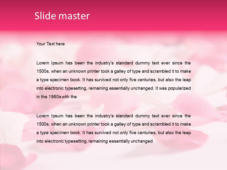 Flower Femininity Soft PowerPoint Template