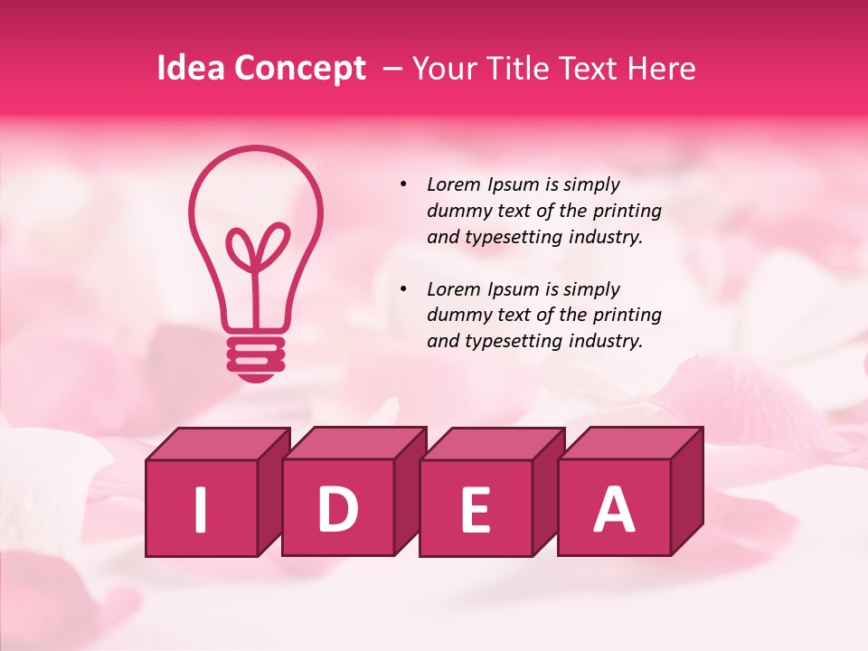 Flower Femininity Soft PowerPoint Template