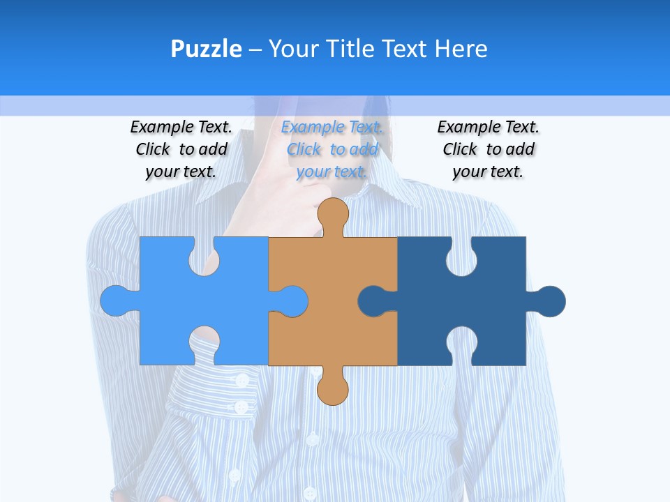 Problem Portrait Thoughtful PowerPoint Template