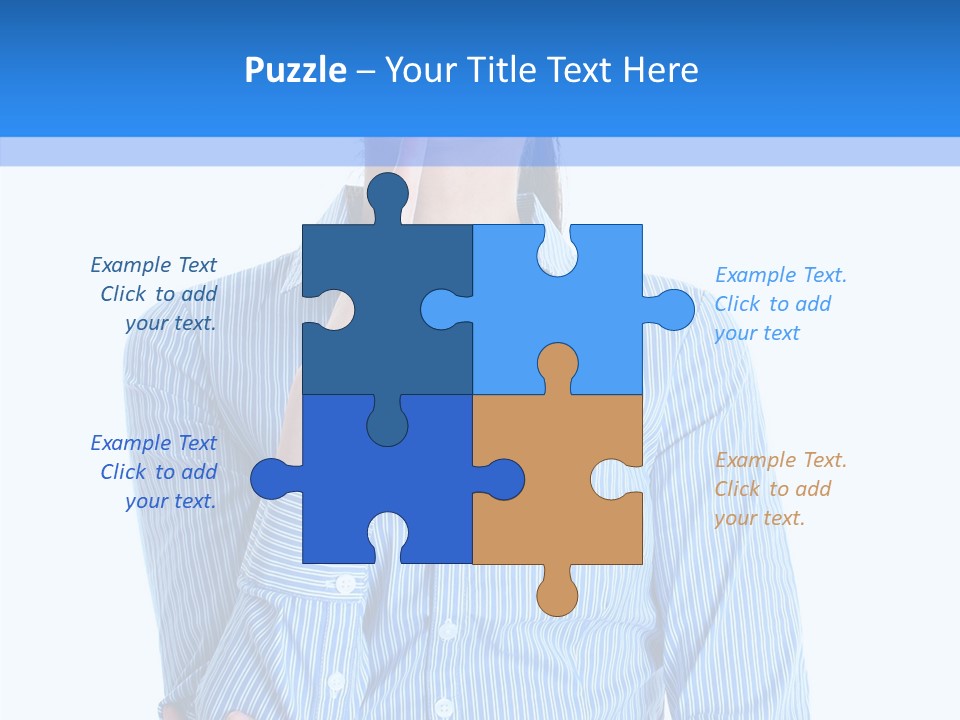 Problem Portrait Thoughtful PowerPoint Template