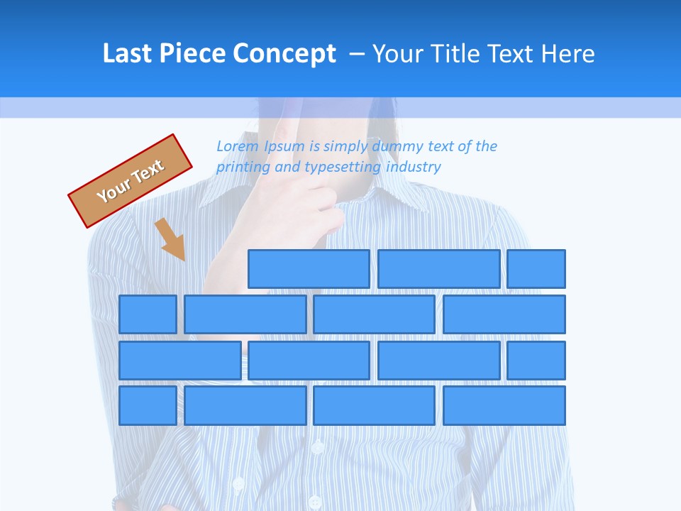 Problem Portrait Thoughtful PowerPoint Template