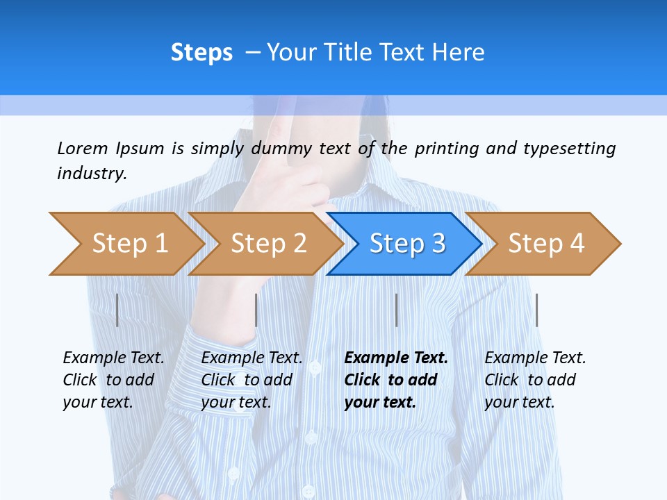 Problem Portrait Thoughtful PowerPoint Template