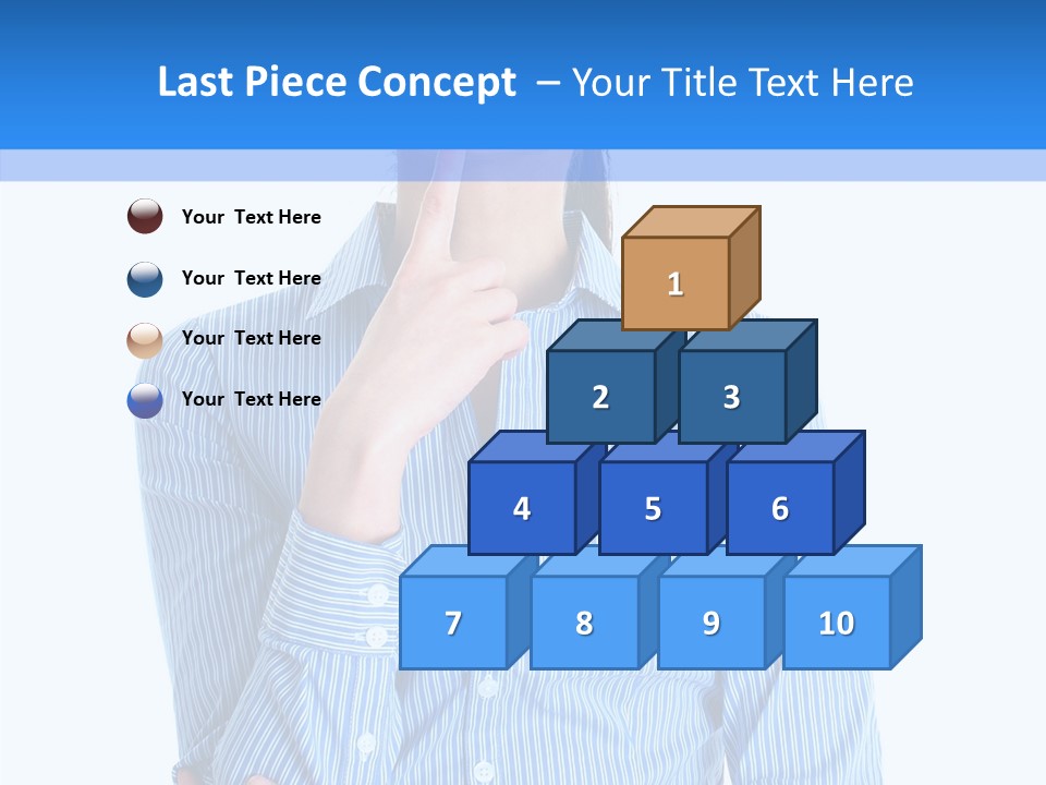 Problem Portrait Thoughtful PowerPoint Template