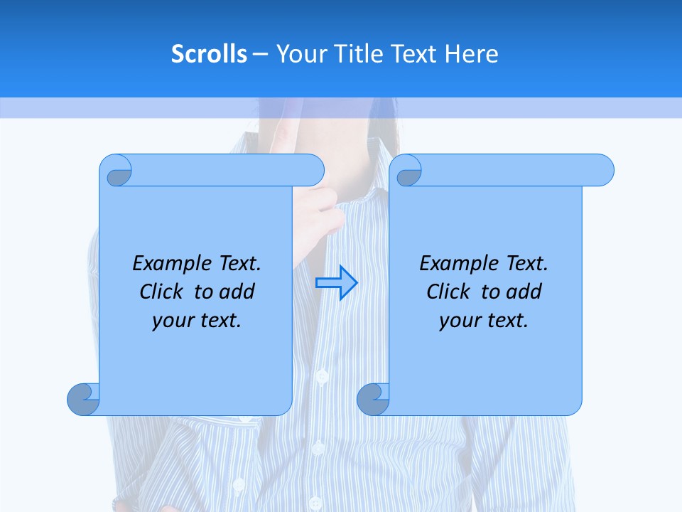 Problem Portrait Thoughtful PowerPoint Template