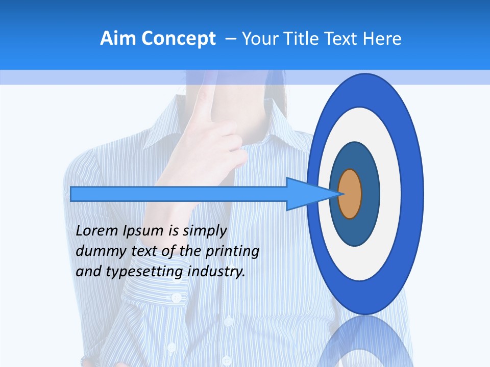 Problem Portrait Thoughtful PowerPoint Template