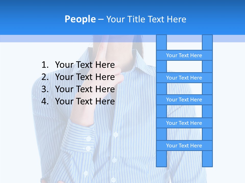Problem Portrait Thoughtful PowerPoint Template