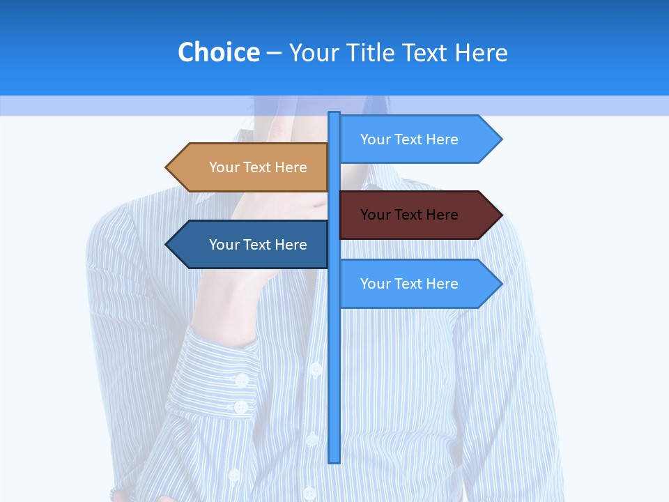 Problem Portrait Thoughtful PowerPoint Template