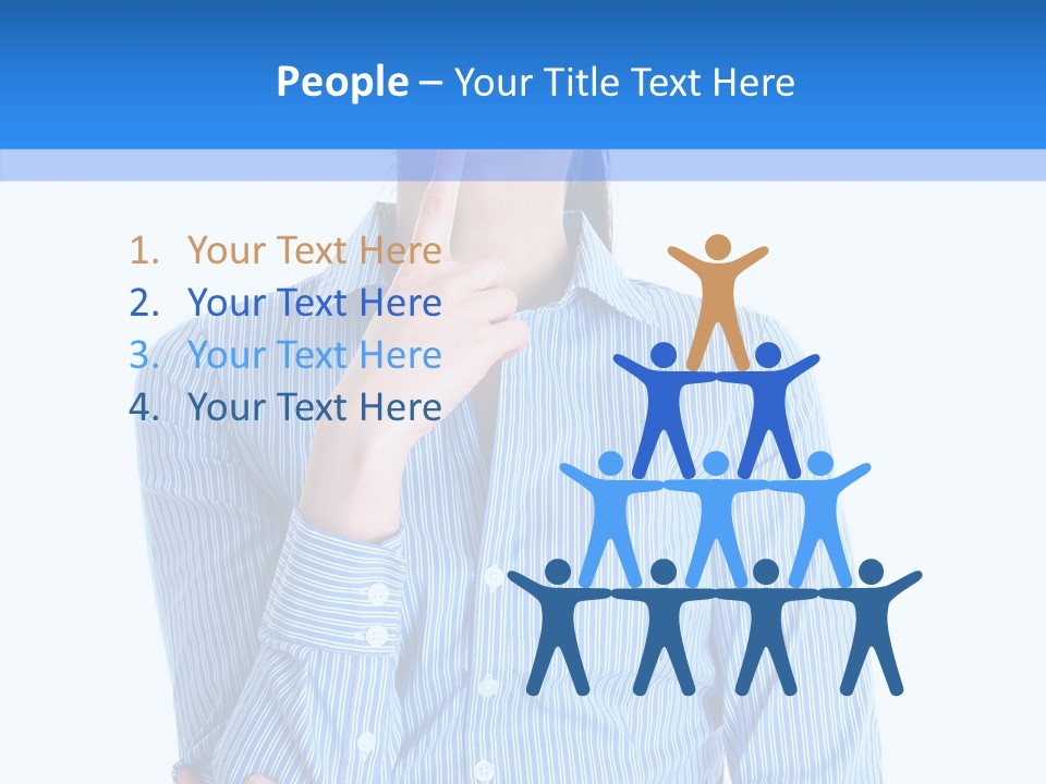 Problem Portrait Thoughtful PowerPoint Template