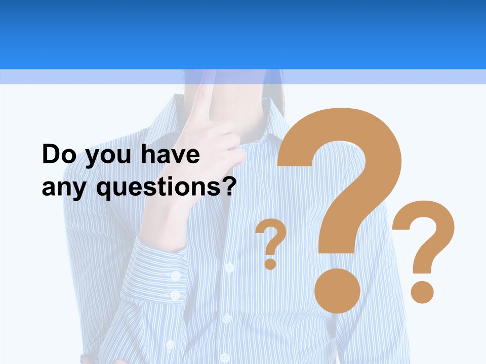 Problem Portrait Thoughtful PowerPoint Template