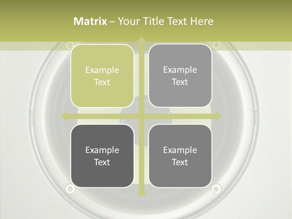 Tweeter Sound Pattern PowerPoint Template
