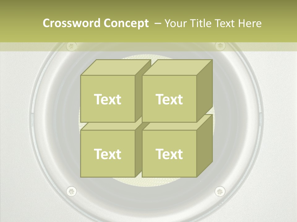 Tweeter Sound Pattern PowerPoint Template