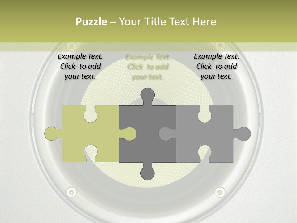 Tweeter Sound Pattern PowerPoint Template