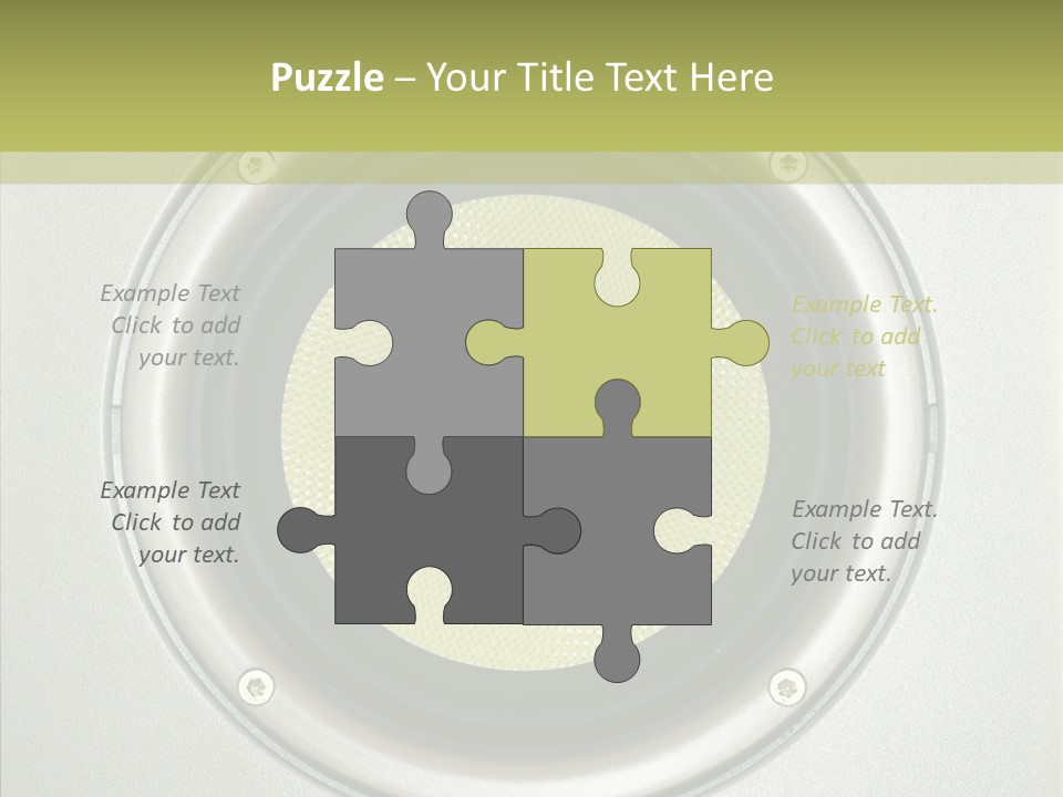 Tweeter Sound Pattern PowerPoint Template