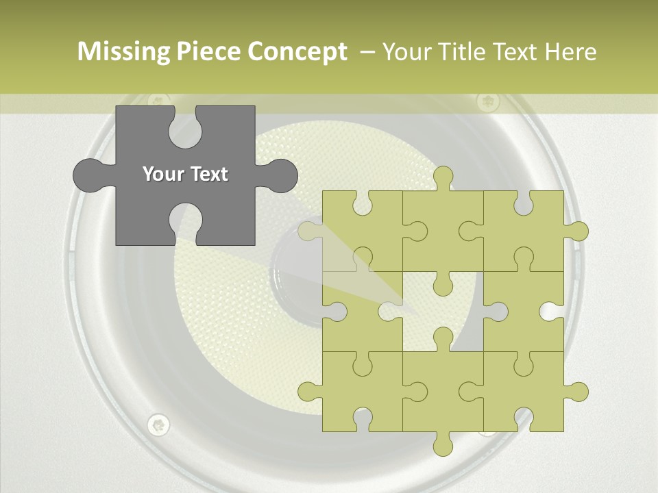 Tweeter Sound Pattern PowerPoint Template