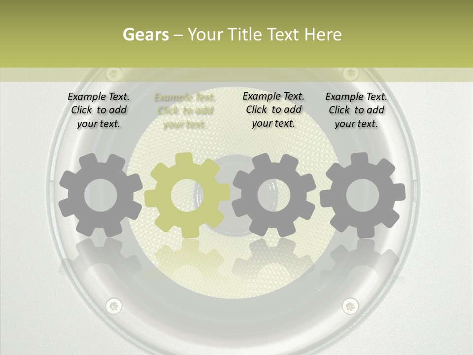 Tweeter Sound Pattern PowerPoint Template