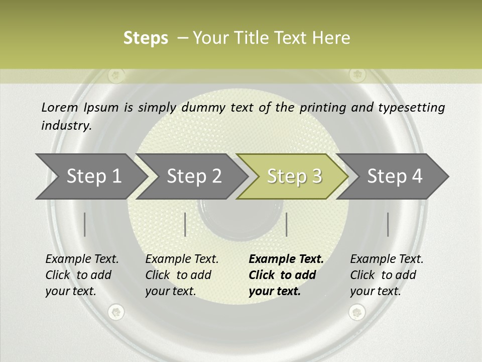 Tweeter Sound Pattern PowerPoint Template