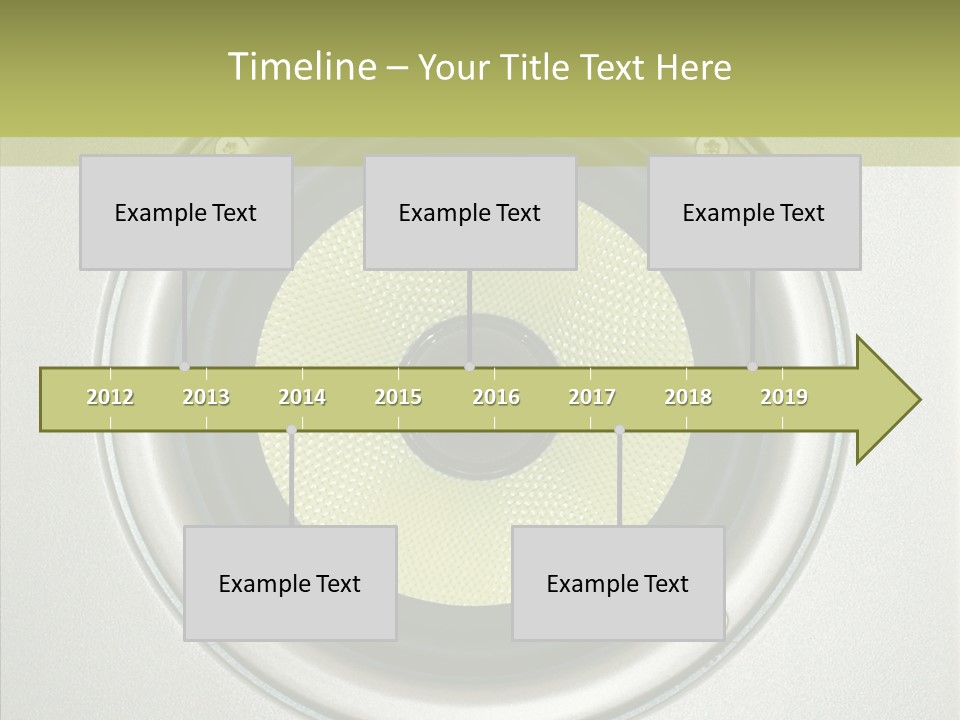 Tweeter Sound Pattern PowerPoint Template