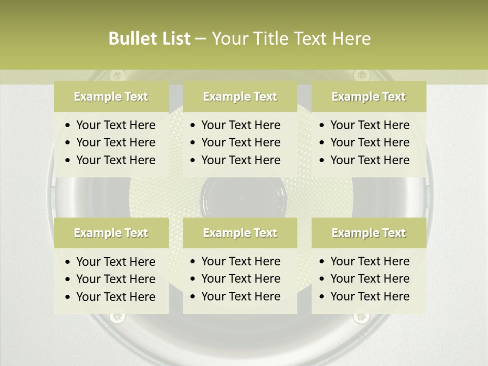 Tweeter Sound Pattern PowerPoint Template
