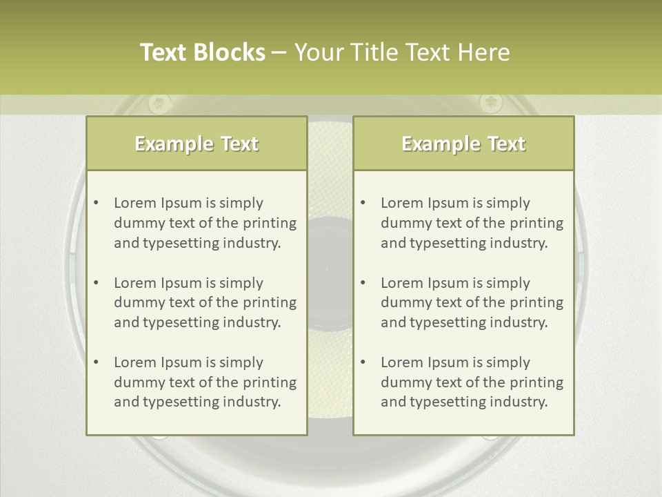 Tweeter Sound Pattern PowerPoint Template