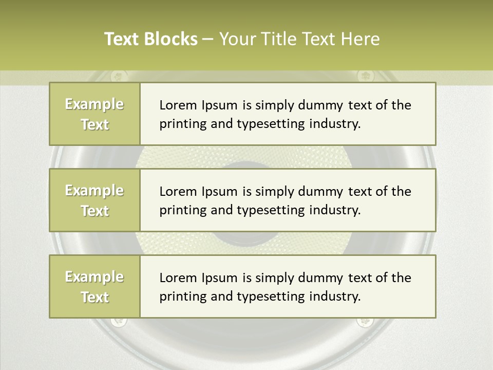 Tweeter Sound Pattern PowerPoint Template