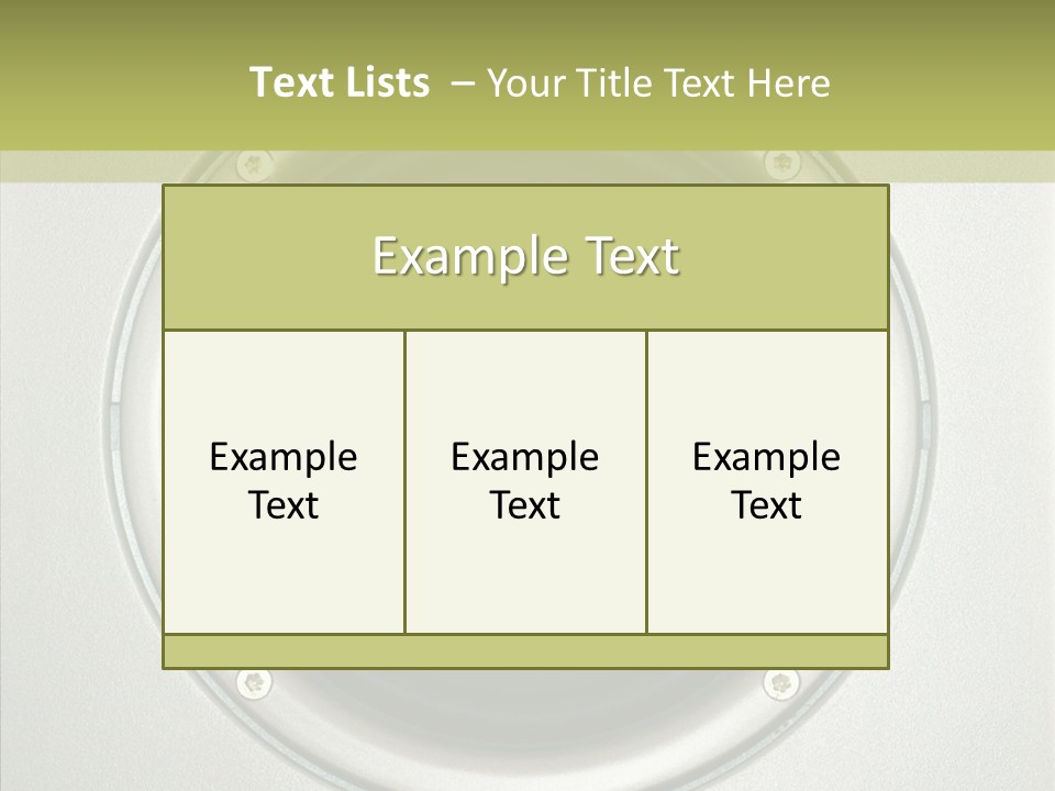 Tweeter Sound Pattern PowerPoint Template