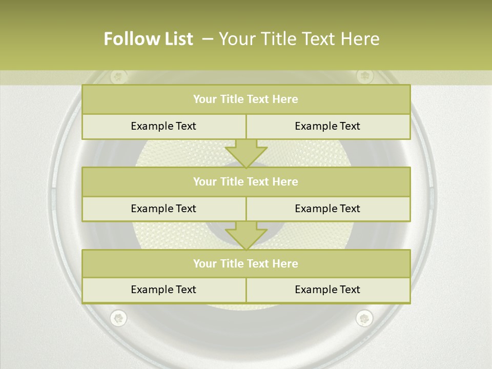 Tweeter Sound Pattern PowerPoint Template