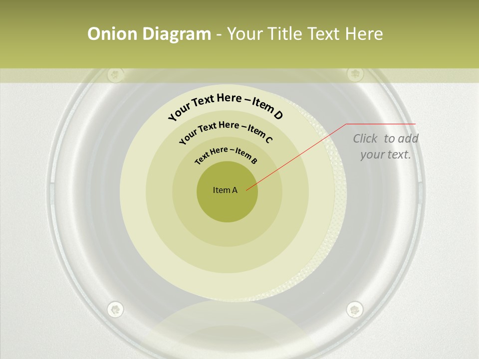 Tweeter Sound Pattern PowerPoint Template