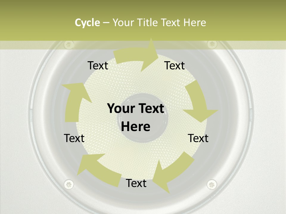 Tweeter Sound Pattern PowerPoint Template
