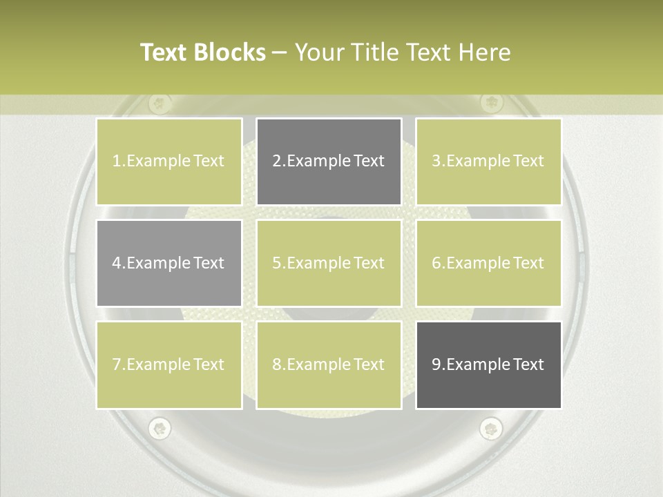 Tweeter Sound Pattern PowerPoint Template