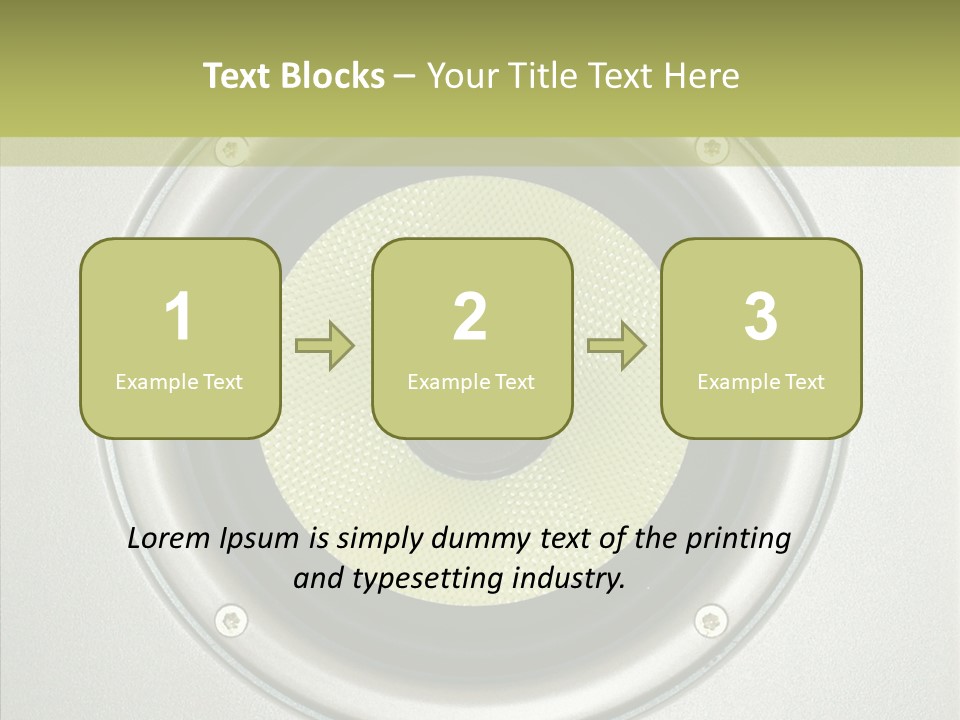 Tweeter Sound Pattern PowerPoint Template