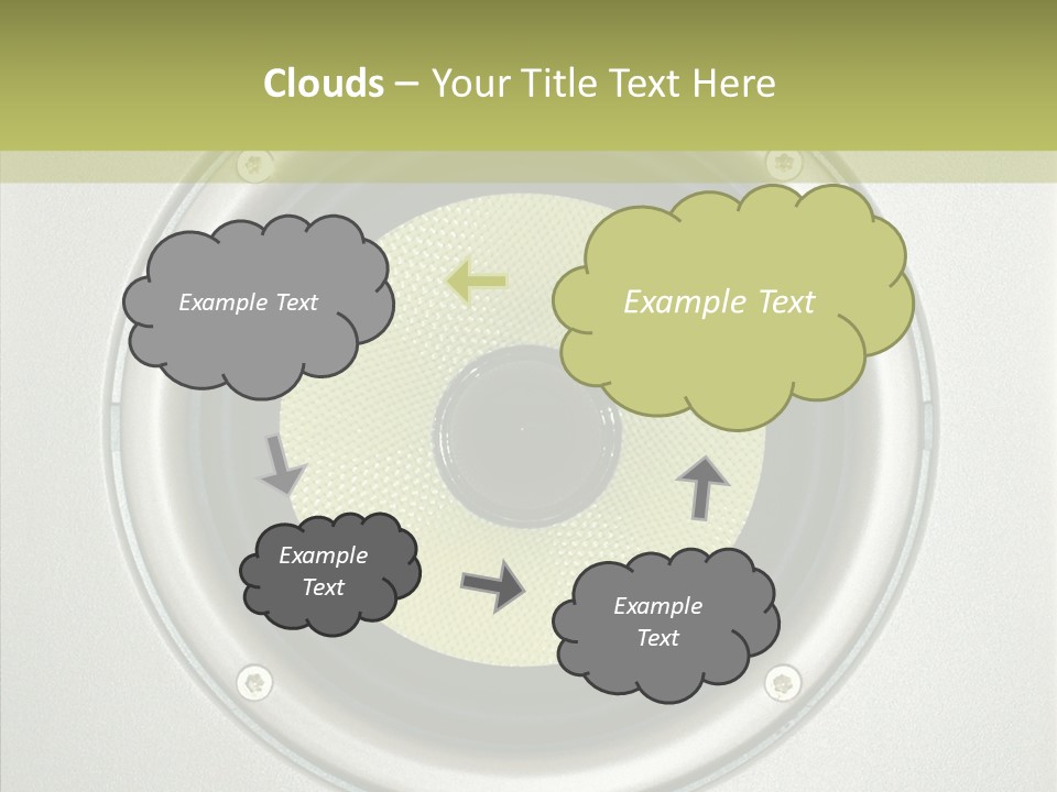 Tweeter Sound Pattern PowerPoint Template