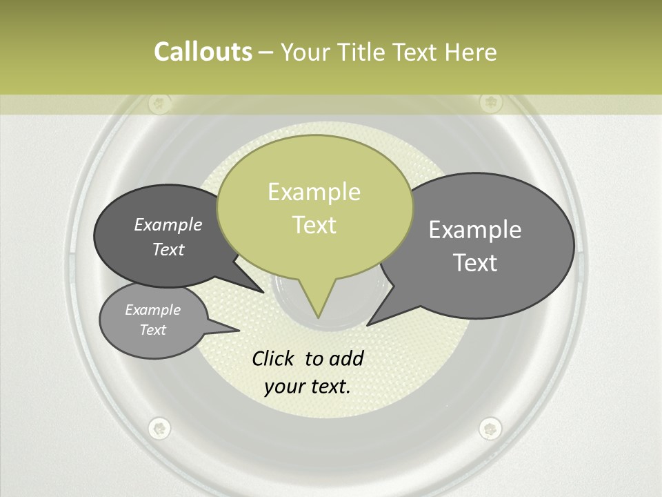 Tweeter Sound Pattern PowerPoint Template