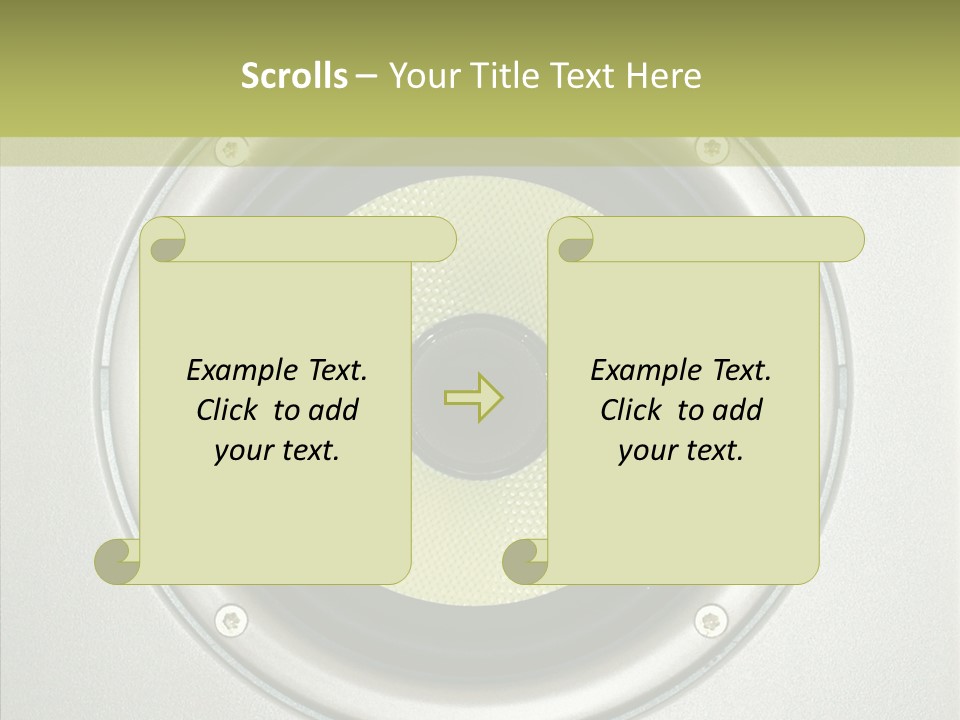 Tweeter Sound Pattern PowerPoint Template