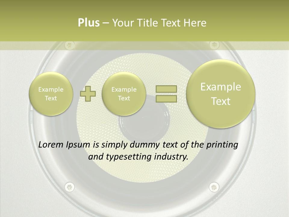 Tweeter Sound Pattern PowerPoint Template