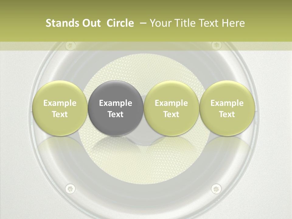 Tweeter Sound Pattern PowerPoint Template