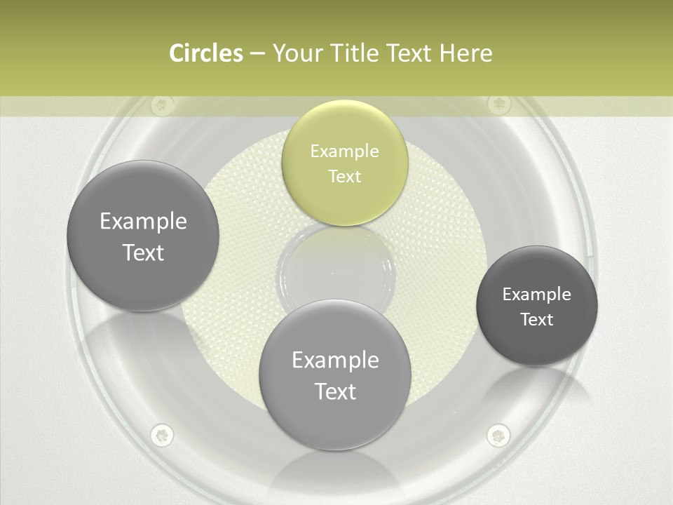 Tweeter Sound Pattern PowerPoint Template