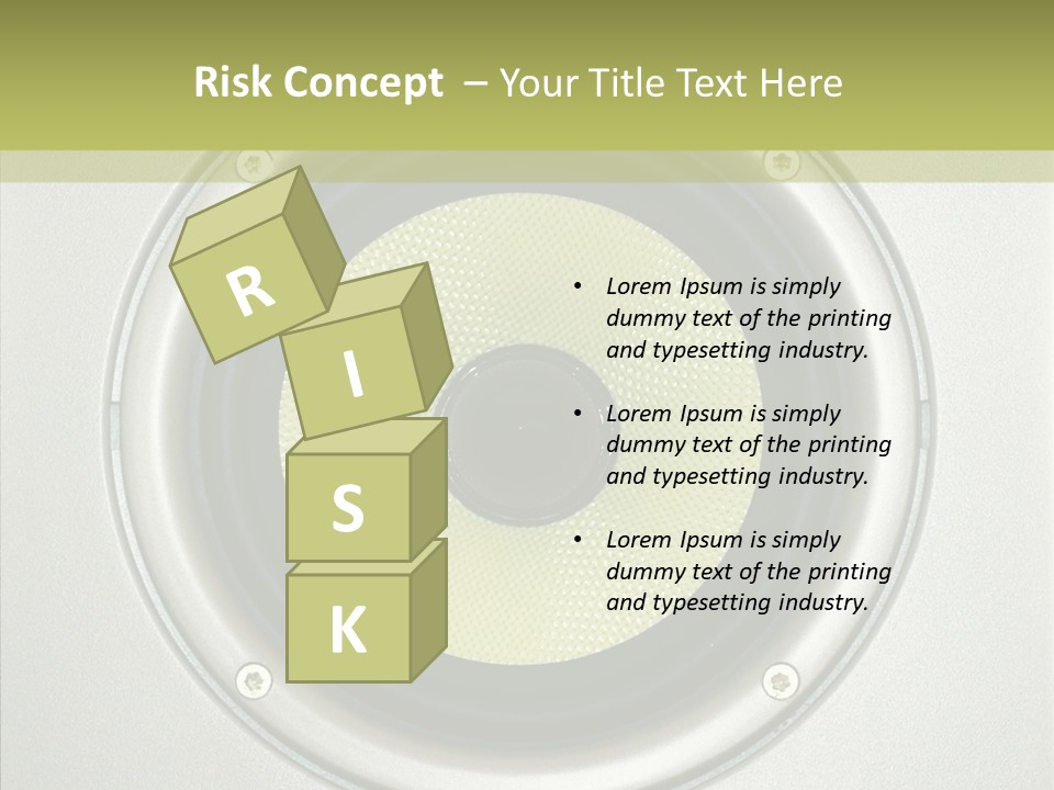 Tweeter Sound Pattern PowerPoint Template