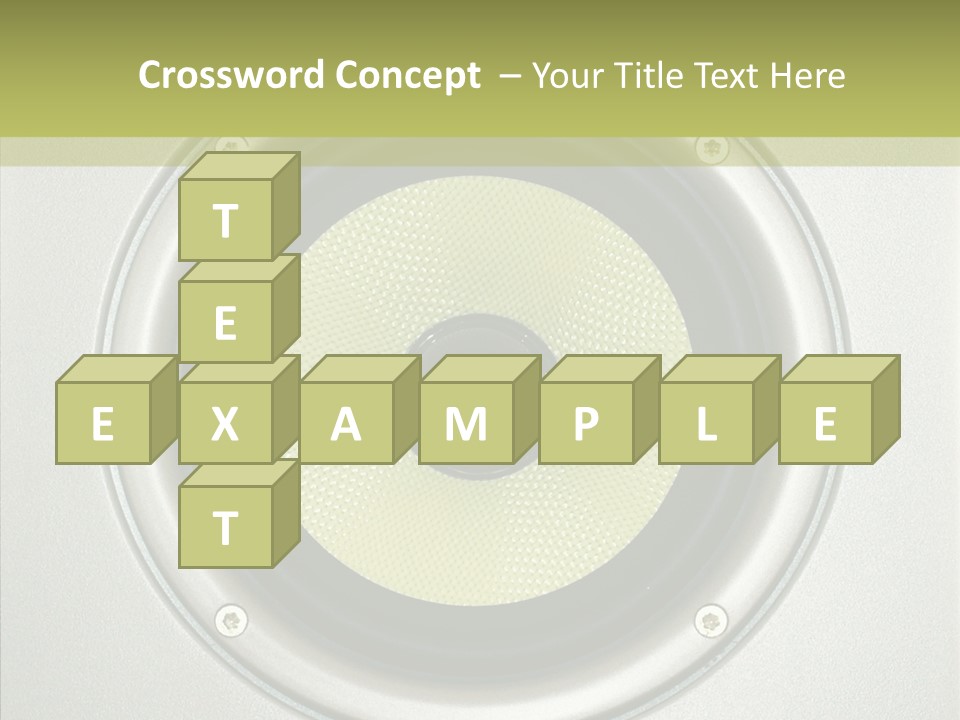 Tweeter Sound Pattern PowerPoint Template