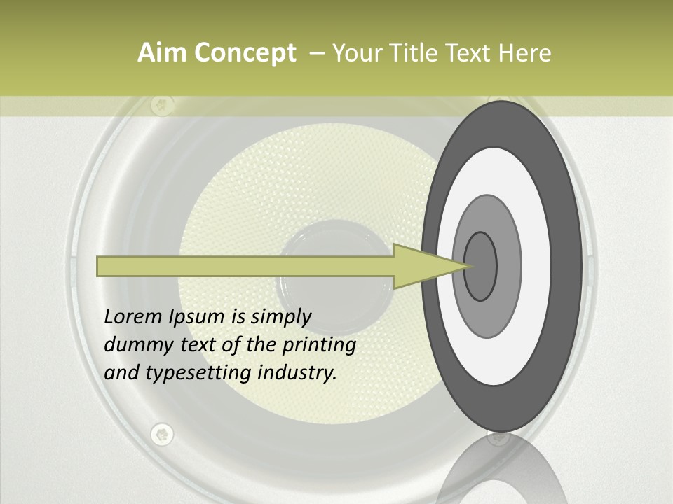 Tweeter Sound Pattern PowerPoint Template