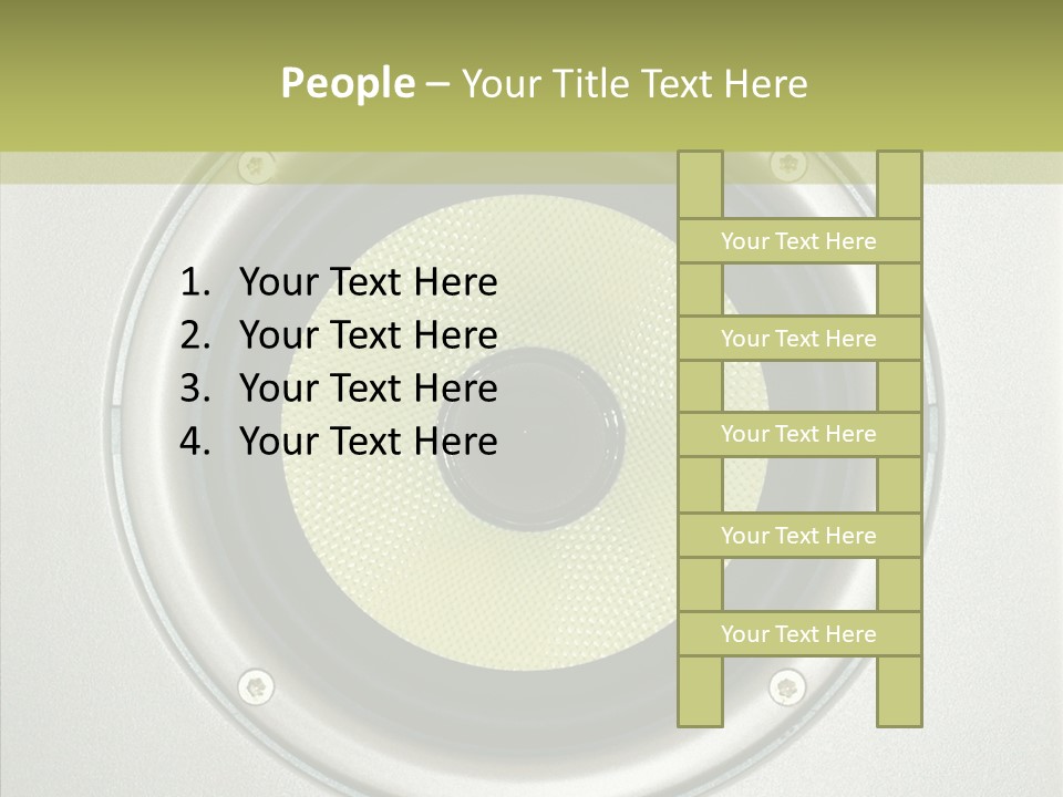 Tweeter Sound Pattern PowerPoint Template