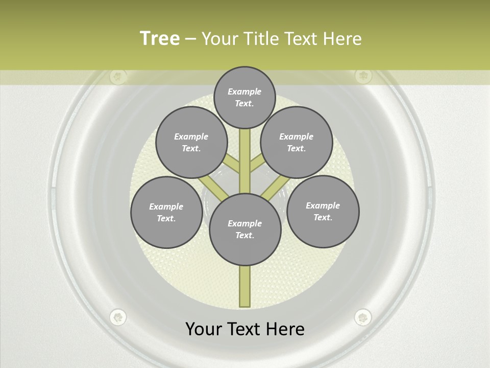 Tweeter Sound Pattern PowerPoint Template