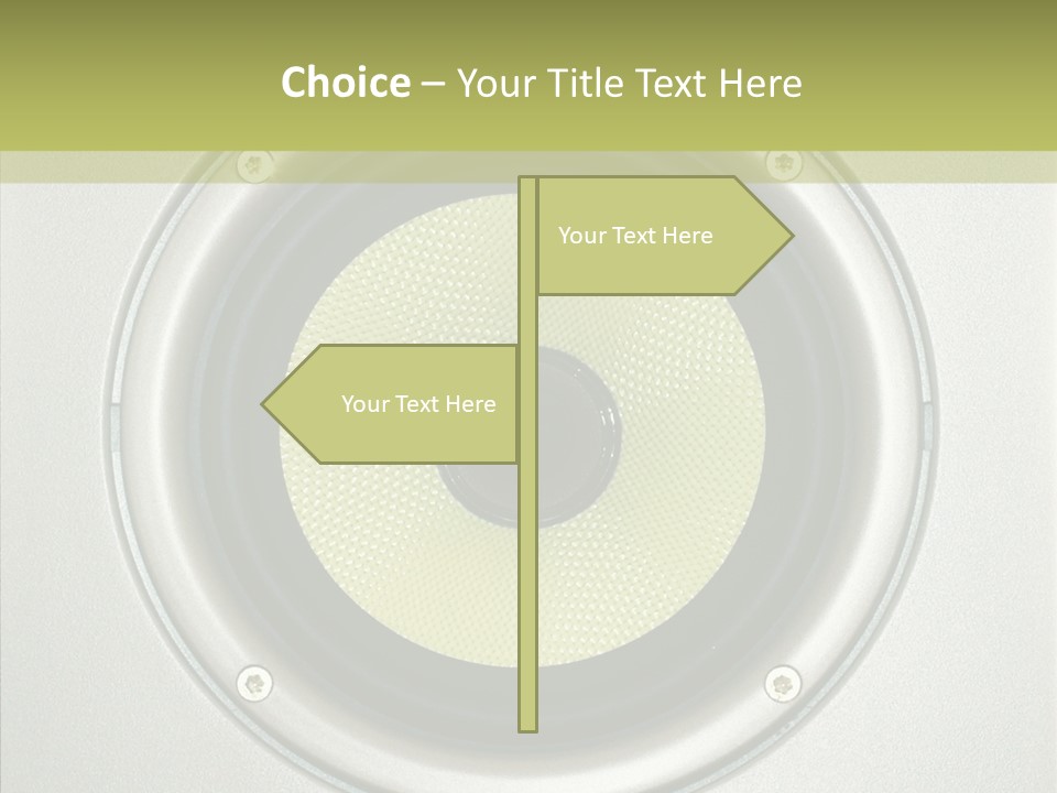 Tweeter Sound Pattern PowerPoint Template