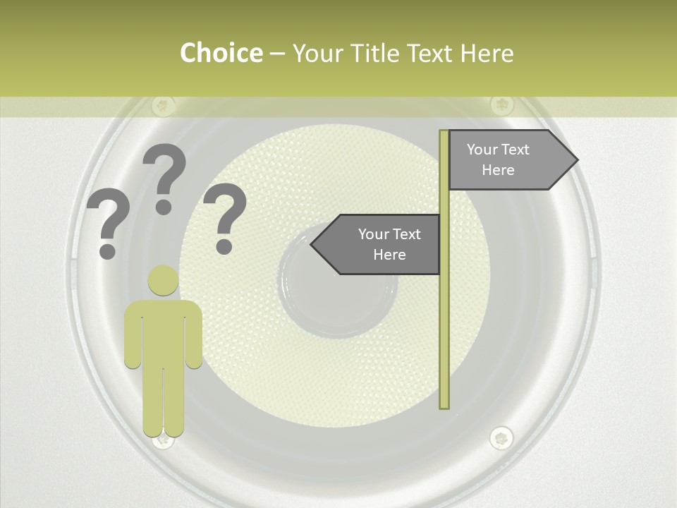 Tweeter Sound Pattern PowerPoint Template