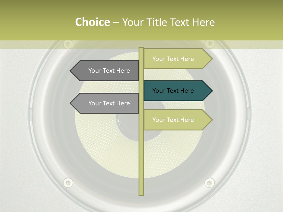 Tweeter Sound Pattern PowerPoint Template