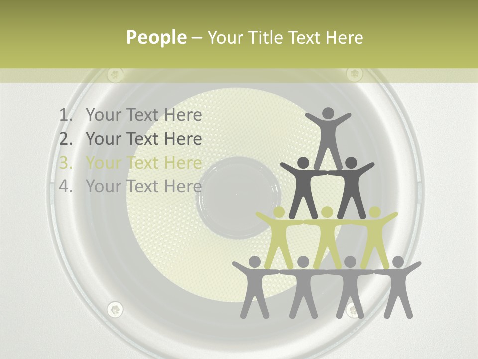 Tweeter Sound Pattern PowerPoint Template